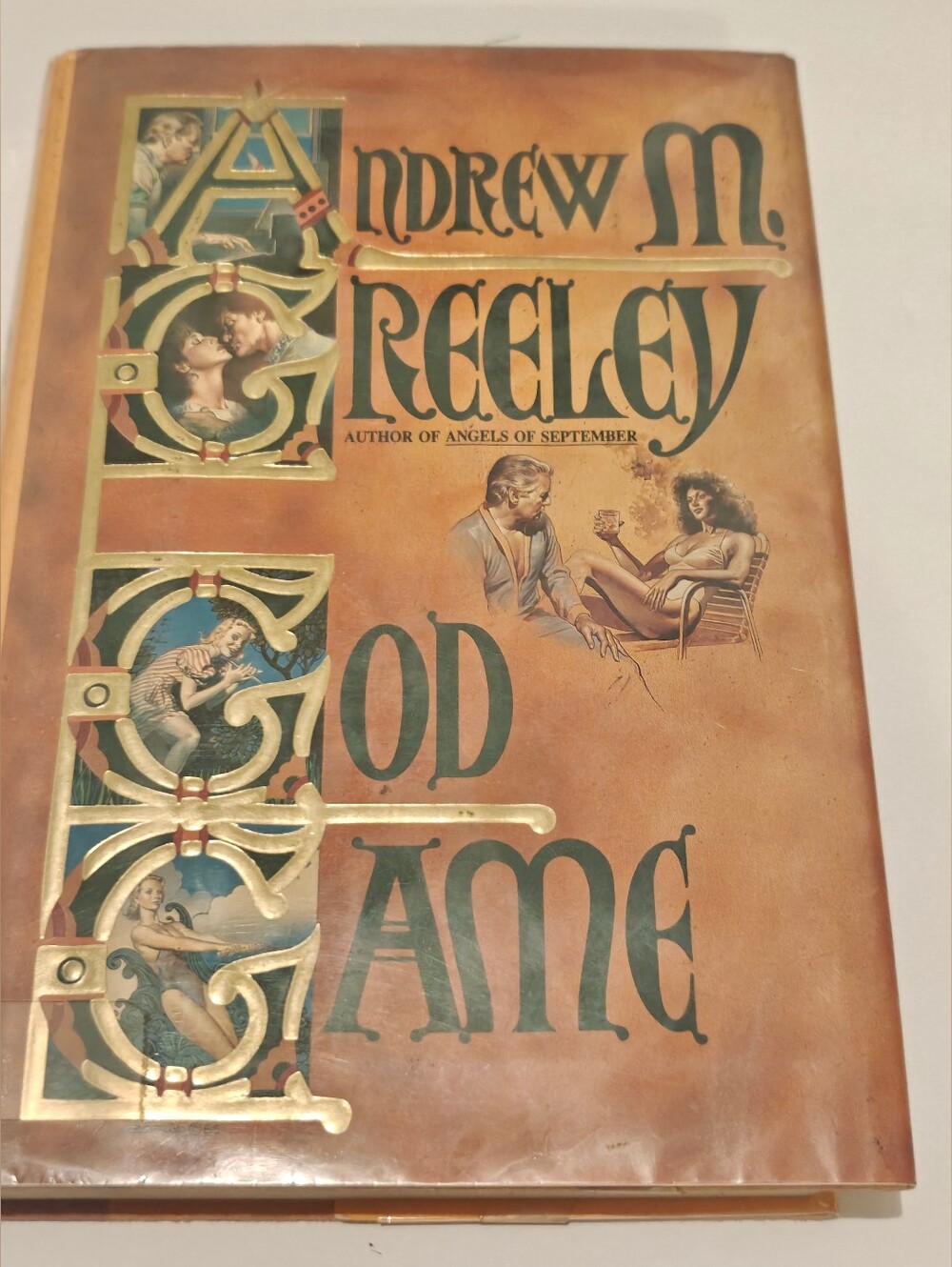 Andrew M. Greeley God Game Hardcover First Edition Dust Jacket Warner 1986
